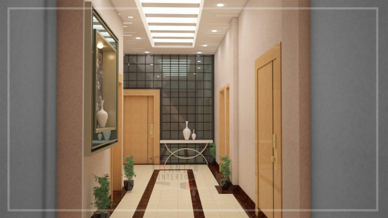 Marble entrance corridor